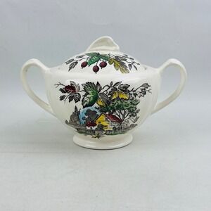 J&G Meakin Welcome Home Sugar Bowl with Lid England English Staffordshire